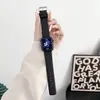 Nueva correa de cuero suave de doble cara con patrón de bola salvaje para Apple 7 watch strap AppleWatch8s9