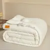 Algodón Grado A para Maternidad e Infancia 30% Fibra de Soya Colcha Colcha de Gofre Relleno Engrosado Cálido Colcha Doble Acondicionada Delgada