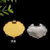 Joyas Yingyi DIY Base de Solapa Prensada de Brocado Song Base de Colgante de Candado de Paz con Cubierta Accesorios para Colgantes Estilo Chino Material