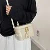 Bolsa elegante para mulheres 2026 nova bolsa balde vintage de luxo leve versátil para o dia a dia, bolsa de ombro e transversal