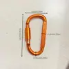 Mayorista Fabricante Mosquetón Tipo 8Cm de Alta Calidad Engrosado con Bloqueo Gancho Rápido Hebilla de Tuerca Hebilla Colgante Mochila de Aleación de Aluminio