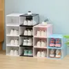 Caja de Zapatos de Plástico Transparente Aj Magnética de Caña Alta, Organizador de Almacenamiento Moderno a Prueba de Polvo y Antioxidation para Tenis, Gabinete de Zapatos al por Mayor