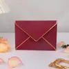 Comercio Exterior Estampado en Caliente Borde Sobre Color Doble Papel Offset Invitación de Negocios de Alta Gama Sobre Estilo Occidental Stock de Amazon 185*