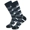 Calcetines para Hombre de Tallas Grandes de Comercio Exterior Transfronterizo, Calcetines Deportivos a Rayas Retro con Bloques de Color, Calcetines Largos de Media Pantorrilla Estilo Europeo y Americano, Calcetines de Algodón de Cintura Alta de Tubo Largo