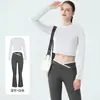 Conjunto de roupas europeu e americano de secagem rápida para mulheres petites, conjunto para esportes ao ar livre, Pilates, yoga, fitness, com manga longa e calça comprida