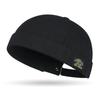 Gorro estilo hip hop de estilo callejero con etiqueta de tela de primavera, personalizado para hombres y mujeres, estilo yuppie, combinable con todo, de piel de melón, estilo Tang, transfronterizo.
