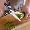 Tijeras Panda Tijeras de Cocina Potentes Multifuncionales Tijeras para Huesos de Pollo Pinza para Alimentos Tijeras Domésticas para Nueces Tijeras Multifuncionales de Acero Inoxidable