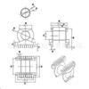 Pq5050 Esqueleto de baquelita Pq5050 Transformador Fire Bull Esqueleto horizontal 8 + 8