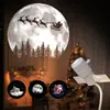 Lâmpada de projeção USB para presente de Natal e Halloween, novo produto transfronteiriço, luz noturna de projeção de céu estrelado ambiente para sala de estar e quarto