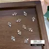 Accesorios para Uñas con Circonita Brillante, Moño, Corazón, Estrella Radiante, Flor de Cinco Pétalos, Productos Terminados Hechos a Mano, Decoraciones para Uñas con Pedrería Apilada