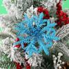 Decorações de Natal Flores Artificiais de Natal 14cm Flores Auspiciosas Pingentes para Árvore de Natal Flores com Pó Dourado