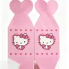 Em estoque Decorações de Festa Rosa Hello Kitty Pratos de Papel de Aniversário Copos de Papel Bandeirolas Balões Conjunto de Talheres Descartáveis