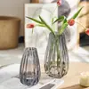 Jarrón de Vidrio de Gama Alta para Celebridades de Internet Decoración Arreglo Floral para Sala de Estar Estilo Ins Flores de Tulipan Transparentes Cultivo en Agua Vertical Hidropónico Flor