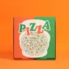 Caixa de pizza para assar para viagem Caixa de embalagem dobrável Pizza Caixa de impressão colorida Caixa de comida para viagem Caixa de pizza de qualidade alimentar