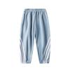 Pantalones de Otoño para Niños en Stock, Pantalones Casuales Rayados de Moda para Niños, Pantalones Largos de Abrigo para Niños Pequeños