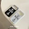 Cruz 3D con Purpurina adecuada para funda de iPhone 18promax Apple 17 Borde Redondo 16/15P Avanzado