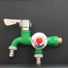 Torneira Multifuncional de Abertura Rápida com Cabeça Dupla para Máquina de Lavar, Uma Entrada, Duas Saídas, Três Vias para Tanque de Lavar, Torneira de Máquina de Lavar de Água Fria Simples