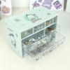 Sanrio caixa de armazenamento Sanrio desktop caixa de armazenamento multifuncional à prova de poeira com gaveta de armazenamento cosméticos caixa de papelaria