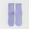 Calcetines Deportivos para Niños Primavera y Otoño Cuatro Estaciones Color Sólido Algodón Puro Sin Costuras Calcetines de Media Caña Silicona Antideslizante Calcetines Profesionales de Yoga para Interior