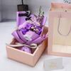 Flores Secas Creativas Gipsofila Eterna Clavel Rosa Flor de Jabón Ramo Caja de Regalo Siete Flores Regalo Día del Maestro Flor Comercio Exterior