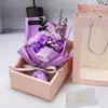 Nuevo Creativo Flor Seca Siempre Viva Gipsofila Clavel Rosa Flor de Jabón Ramo Caja de Regalo Siete Flores Regalo del Día del Maestro Comercio Exterior