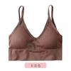 TikTok Explosões Big U Beautiful Back Wrap Peito Seamless Thread Anti-running Backless Sexy V-neck Anti-running Short Vest para Mulheres