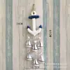 Pingente Jardim de Infância Mediterrâneo Pingente de Casa Presentes para Pendurar Artesanato em Madeira Concha Búzio Decoração de Cortina de Porta