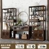 Novo Estilo Chinês Antigo Rack Escritório Sala de Chá Vitrine Doméstico Comercial Duobao Pavilion Rack de Armazenamento de Chá Ornamentos Partição