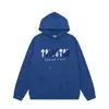 Sudadera con capucha de forro polar para hombre y mujer, sudaderas bordadas de alta calle europeas y americanas de moda Trapstar para dropshipping transfronterizo
