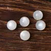 Cuentas Sueltas Blancas Naturales Luz de Luna Piedra Lunar Labradorita Cuentas Semi-Terminadas Accesorios para Pulsera Bola de Cristal DIY Hombres y Mujeres