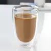 Copo de Vidro de Camada Dupla em Forma de Ovo de Alto Borossilicato para Atacado, Copo de Chá Isolado Transparente, Copo de Café Criativo