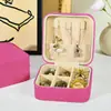 Portátil Europea Princesa Viaje Corea del Sur Caja de Joyería Caja de Almacenamiento Mini Joyería Joyería Joyería Empaque Anillo