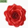 Flor de Rosa Simulada Grande com Borda Enrolada Decoração de Árvore de Eva para Paisagismo Externo, Montagem de Shopping e Locais Populares para Fotos