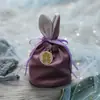 Bolsas de Dulces de Boda de Terciopelo, Bolsas de Dulces de Orejas de Conejo de Terciopelo, Cajas de Dulces de Boda, Bolsas de Regalo, Bolsas de Tela de Mano, Recuerdos