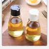 Botella de Aceite de Vidrio Sin Plomo de Grado Alimenticio con Sello de Silicona, Botella de Condimento para Almacenamiento en Cocina, Contenedor con Control de Aceite, Dispensador de Aceite para Exteriores