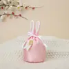 Orejas de Conejo de Pascua Transfronterizas Bolsa de Terciopelo Caja de Regalo Caja de Dulces Regalo de Fiesta Caja de Dulces Bolsillo de Paquete Ins Creativo