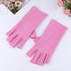 Guantes de Seda Helada para Exteriores de Verano, Medio Dedo, Transpirables, Anti-UV, Estilo Delgado, Sensación Fresca, Guantes de Ciclismo para Mujer