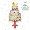Mecrla Nova Decoração de Festa de Aniversário Balões de Folha de Alumínio Casquinha de Sorvete Cupcake
