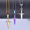 Accesorios para Espadas de Acero Inoxidable Europeos y Americanos Accesorios de Lujo Ligero de Nicho Collar de Acero de Titanio DIY Galvanoplastia al Vacío 18k
