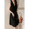 Elegante Vestido de Gasa Halter que Realza el Cutis 2026 Vestido Rojo para Mujer Estilo Hepburn Vestido Negro Pequeño Verano
