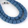 Cuentas de Pincel Ovaladas Cilíndricas de Piedra Volcánica Coloridas para Collar Pulsera DIY Accesorios de Joyería de Aromaterapia Venta Directa de Fábrica DIY