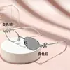 Gafas Graduadas que Cambian de Color Montura Oval Versátil Gafas Ópticas de Moda con Patillas de Diamante Gafas Graduadas Fotorromáticas de Gama Alta Anti-Luz Azul
