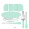 Set de Base Giratoria para Pastel para Hornear Boquilla Decorativa Manga Pastelera Crema Espátula de Plástico Cortador de Pastel Molde para Magdalenas Herramientas para Hornear