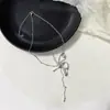 Collar de mariposa pendientes niñas nueva cadena de clavícula nicho personalidad dulce todo-partido mujeres