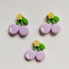 Estilo coreano em estoque capa de celular de frutas e vegetais acessórios de resina de beleza patch grampo de cabelo infantil elástico material diy