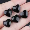 Colgante Corazón Facetado de Ágata de Cristal y Jade de 13 mm Material para Joyería DIY de Collares, Pulseras, Pendientes Accesorios Venta al por Mayor