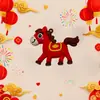 Llavero de Año Nuevo de Dibujos Animados Éxito Muñeca Linda para Bolso Colgante Pequeño Colgante Festivo del Festival de Primavera Regalo