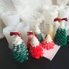 Navidad Árbol de Navidad Campana de Navidad molde de silicona de azúcar DIY chocolate gota de pegamento aromaterapia molde de yeso vela