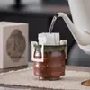 Taza de café cocida en horno con patrón de bambú, taza de cerámica, taza personal, taza de mano, taza de té para oficina, taza para latte art