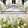 Arreglo Floral para Boda Escenario T-Escenario Pasillo Flores Decoración de Lugar de Boda Tira de Arreglo Floral Decoración de Boda Pasillo Arte Floral